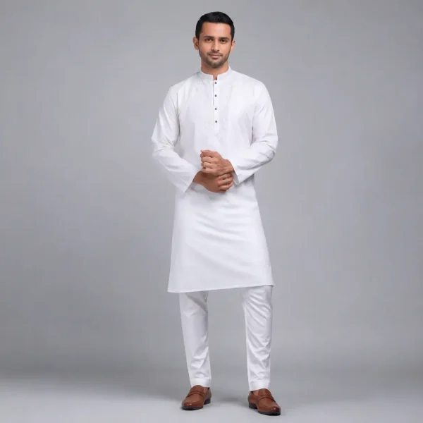 প্রিমিয়াম সাদা পাঞ্জাবি